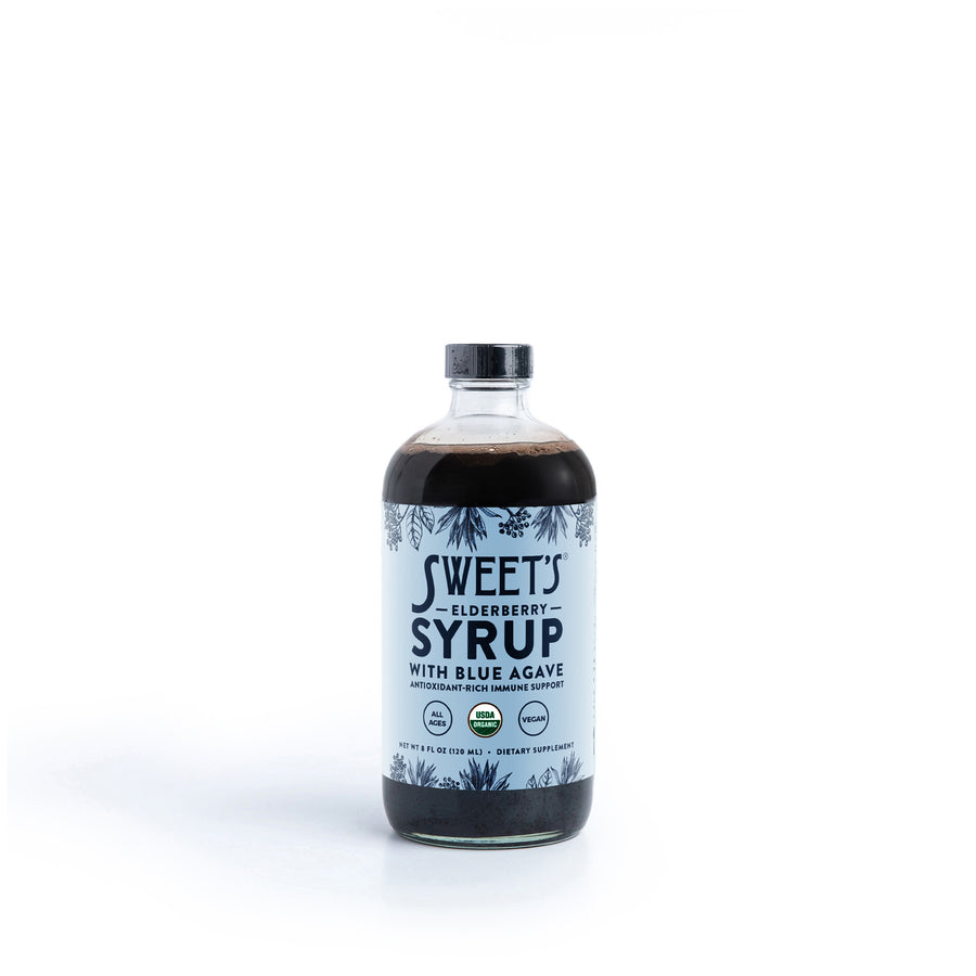 Elderberry Syrup with Blue Agave - Organic